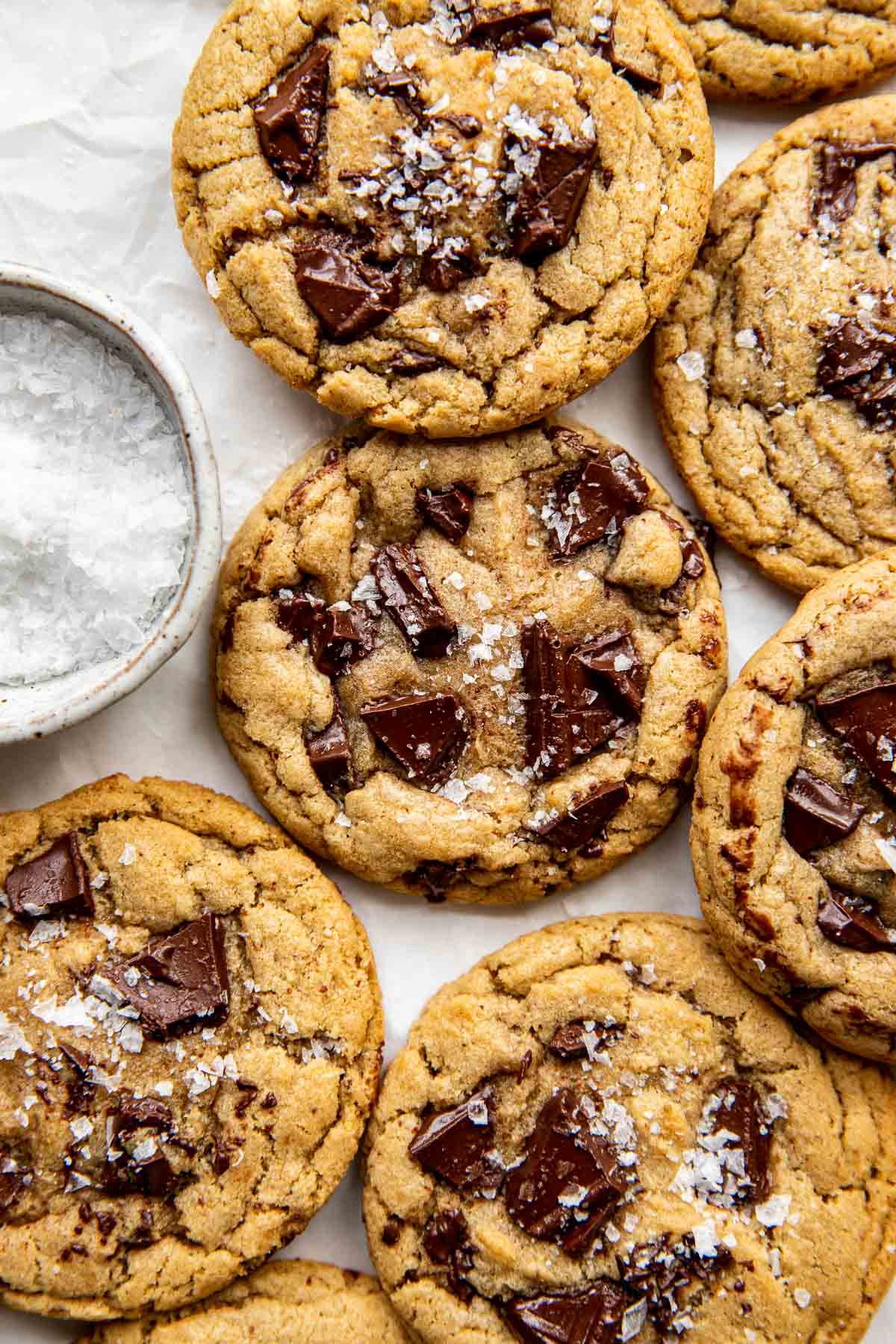 Brown butter dark chocolate chip Cookies (box of 3)