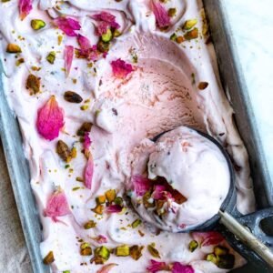 Rosemilk & candied pistachio