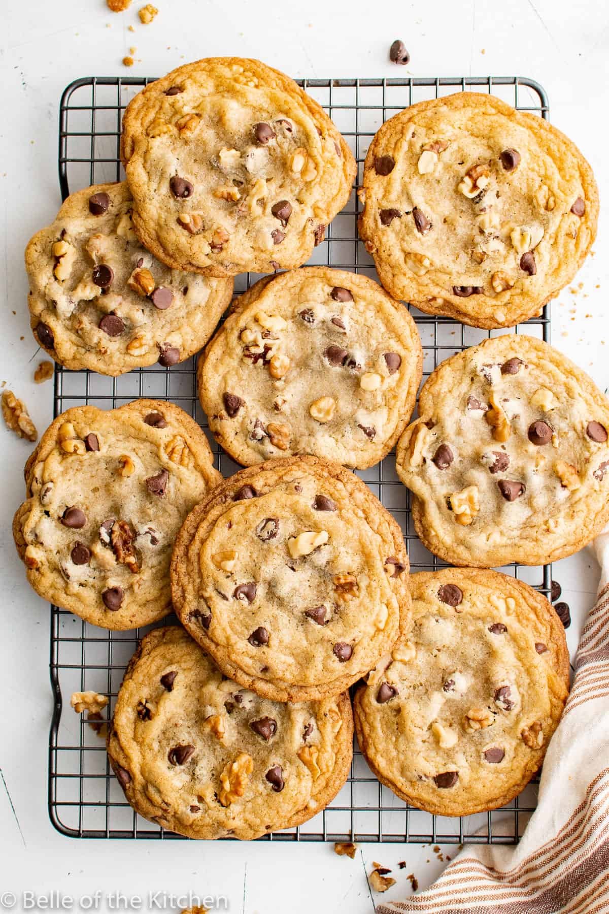 Dark chocolate chip, Orange & walnut cookie (box of 3)